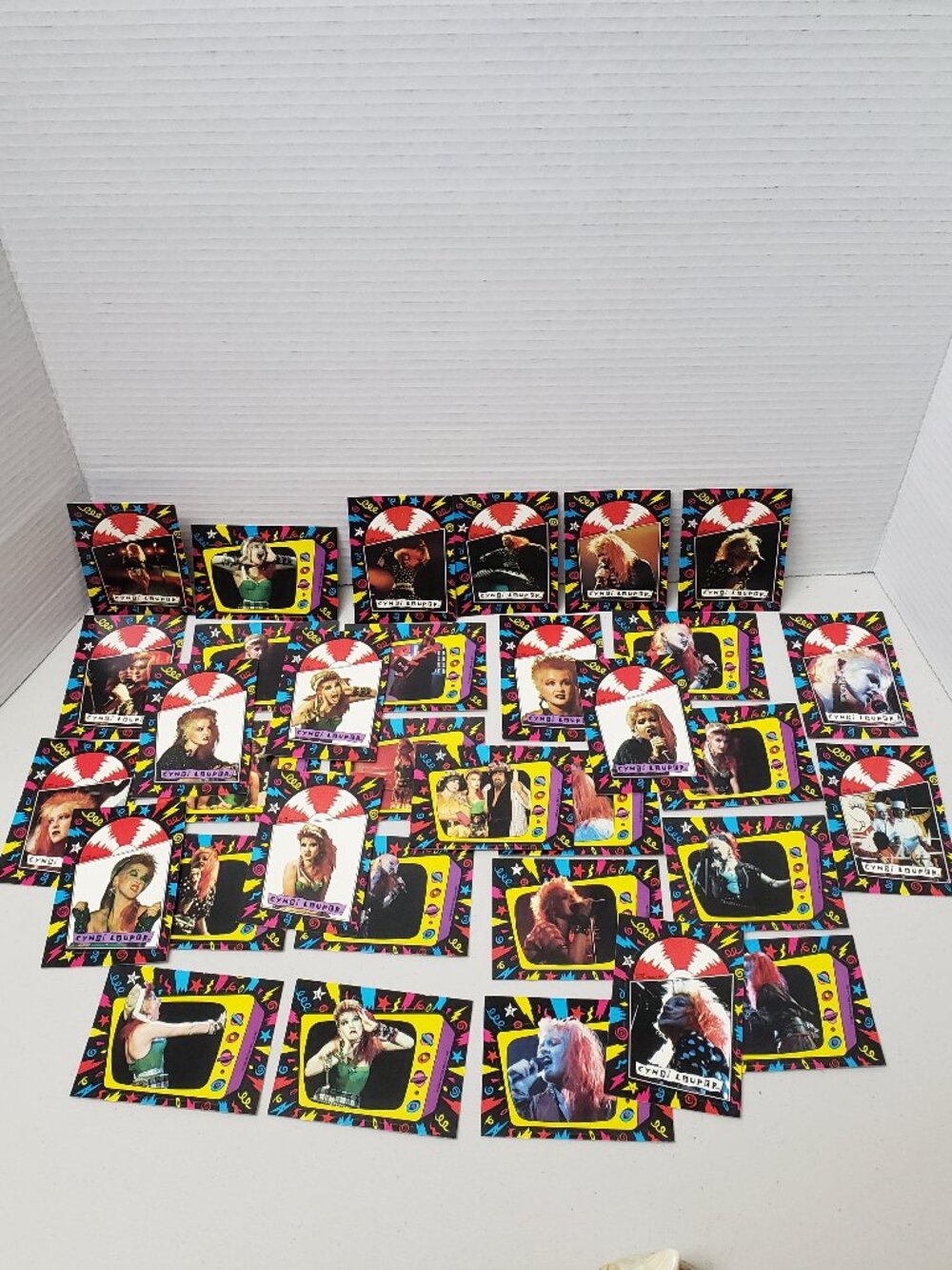 Cyndi Lauper Complete Sticker Card Set (33 Cards) 1985